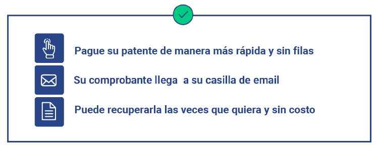 Beneficios: Pague su derecho de aseo sin filas; Reciba el comprobante en su email; Consulte su deuda desde su hogar